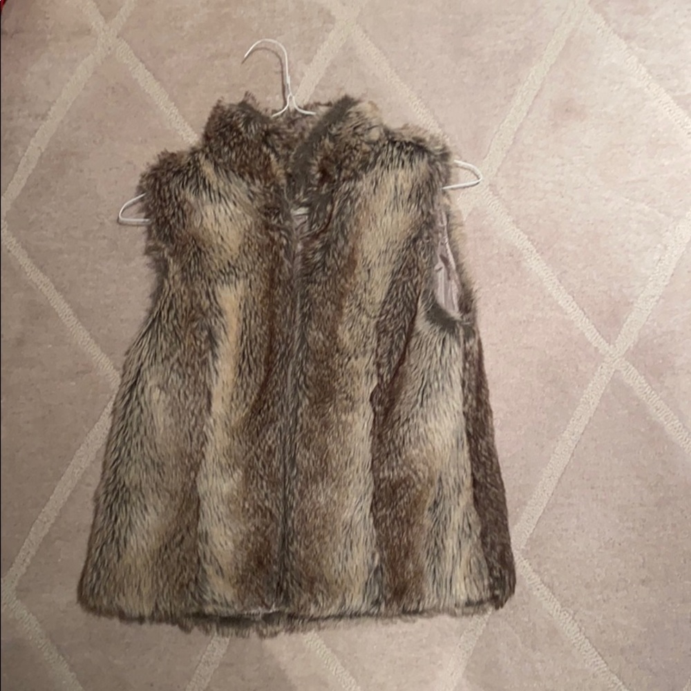 Vintage Havana Girls Faux Fur Vest